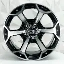 RIN 16X8 6-139.7 R1 SPORT 6989 MACHINE BLACK ET0 CB 108