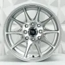 RIN 13X6.5 4-100/114.3 R1 SPORT QC1518 SILVER MACHINE FACE ET0 CB73.1